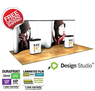 20' Economy Pop Up Trade Show Displays